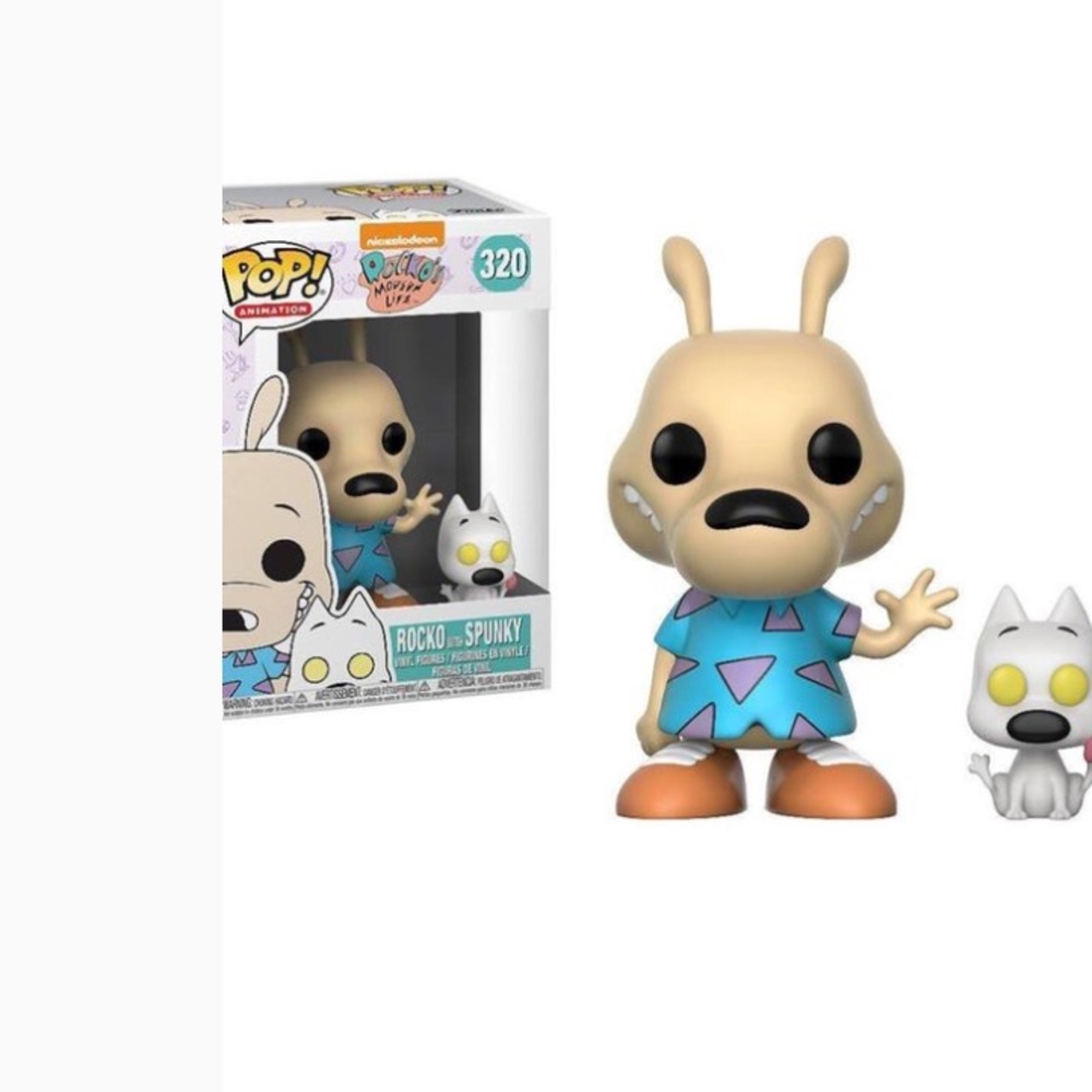 Nickelodeon Pop! Rocko with Spunky Figurines  NWT